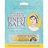 The Unemployed Philosophers Guild Jane Austen's Finest Balm - Peppermint Lip Balm, Cruelty-Free, Made in the USA from Natural and Imported Ingredients