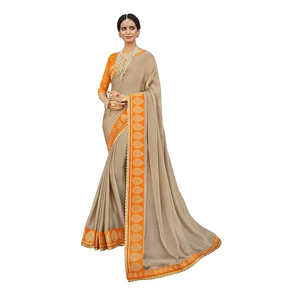 Beige Pure Chiffon embellished saree (SUHANI13002SSSR1_Beige)