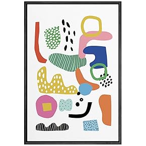 SIGNWIN Framed Canvas Wall Art Boho Decor Illustration...