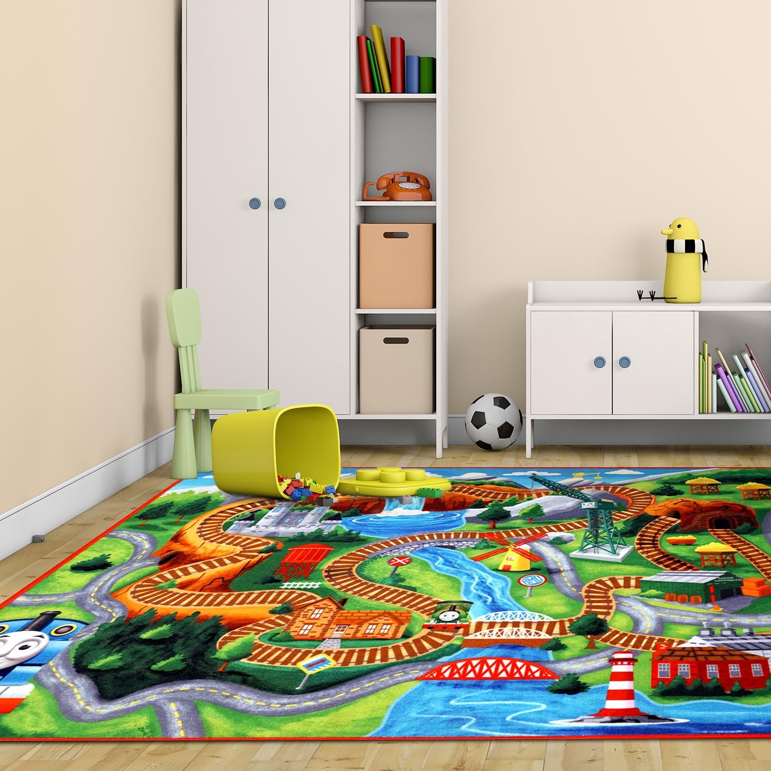 thomas the train play rug