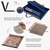 LAVIEVERT 1000 Piece Jigsaw Puzzle Board Portable Case with 4 Sorting Trays view 3