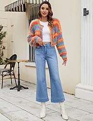 luvamia Wide Leg Jeans for Women Trendy High