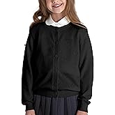 BOBOYOYO Girls Cardigan 100% Cotton Kids Heart Cardigan Sweater Valentines Long Sleeve Toddler Girl Soft Knit Cardigan