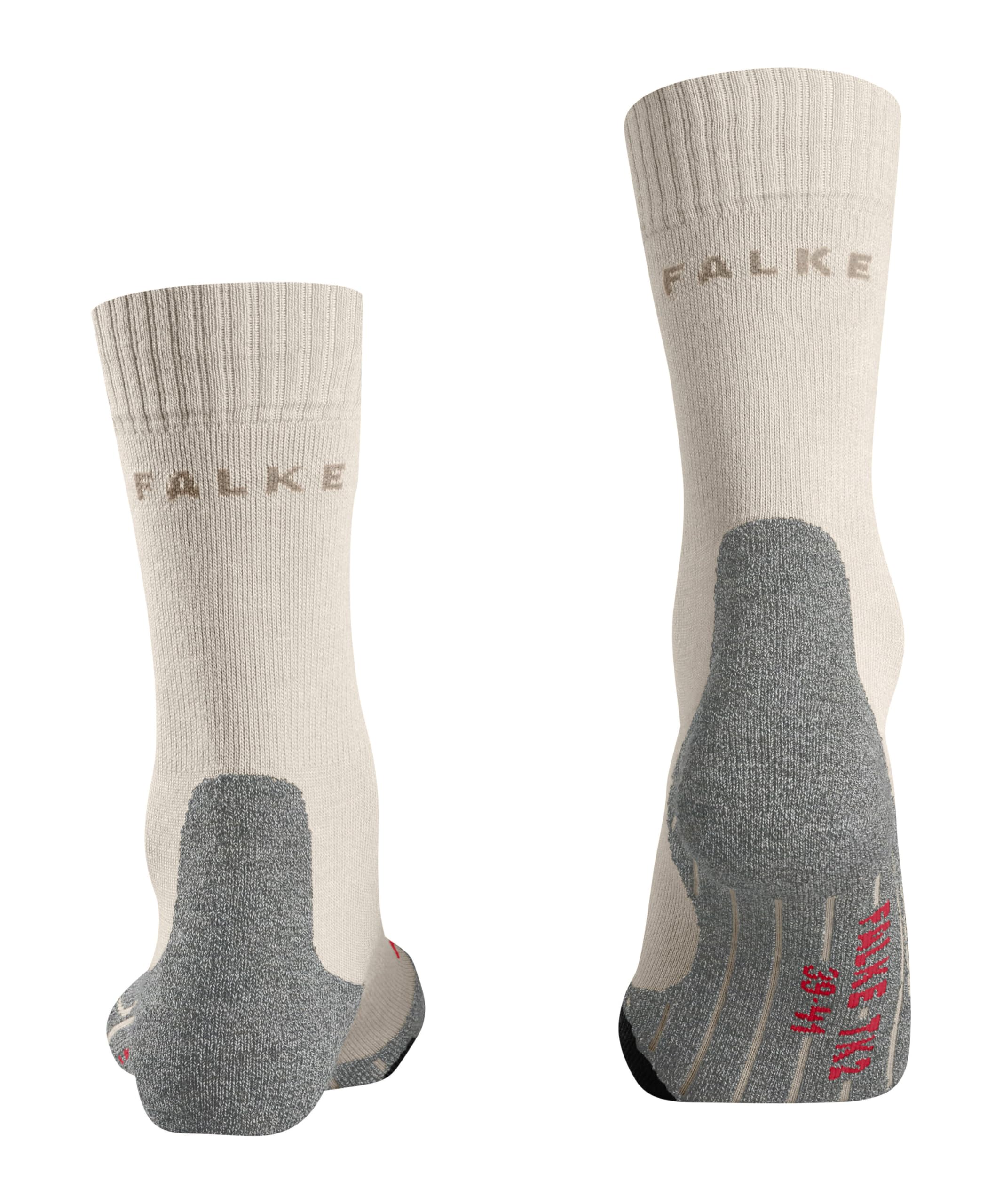FALKE Herren Wandersocken TK2 Explore M So Wolle Funktionsmaterial antiblasen dick 1 Paar, Beige Natural 4200, 39-41 3