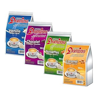DOMINO Starter-Pack (Vanille, Schoko, Haselnuss, Karamell)