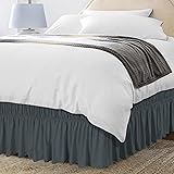 Utopia Bedding Twin Elastic Bed Ruffle - Easy Wrap