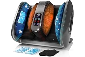 SUMELL Shiatsu Foot Massager with Heat & Cold Therapy - FSA/HSA Eligible, 6 Adjustable Modes for Arch & Heel Comfort, Professional-Grade Deep Kneading with Gel Packs (Gray)