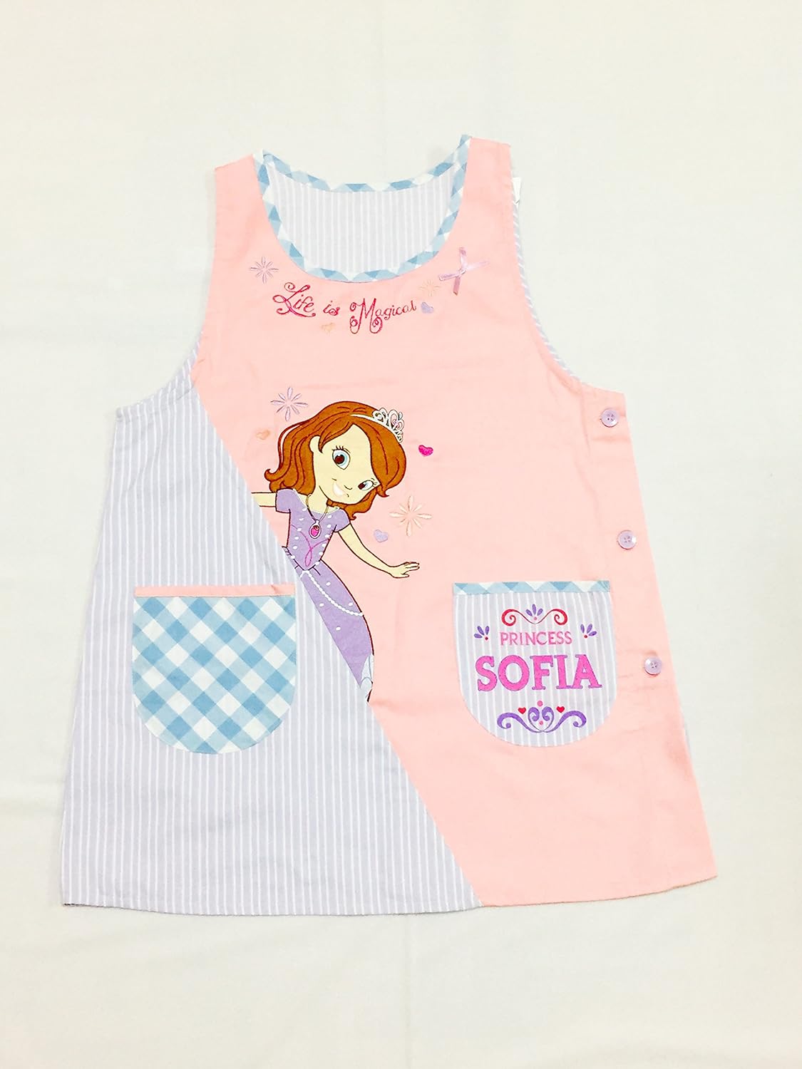 Amazon Co Jp ソフィア エプロン ディズニープリンセス 保育士 女性用 M L Bigアップリケ ディズニー グッズ キャラクター 雑貨 ホビー