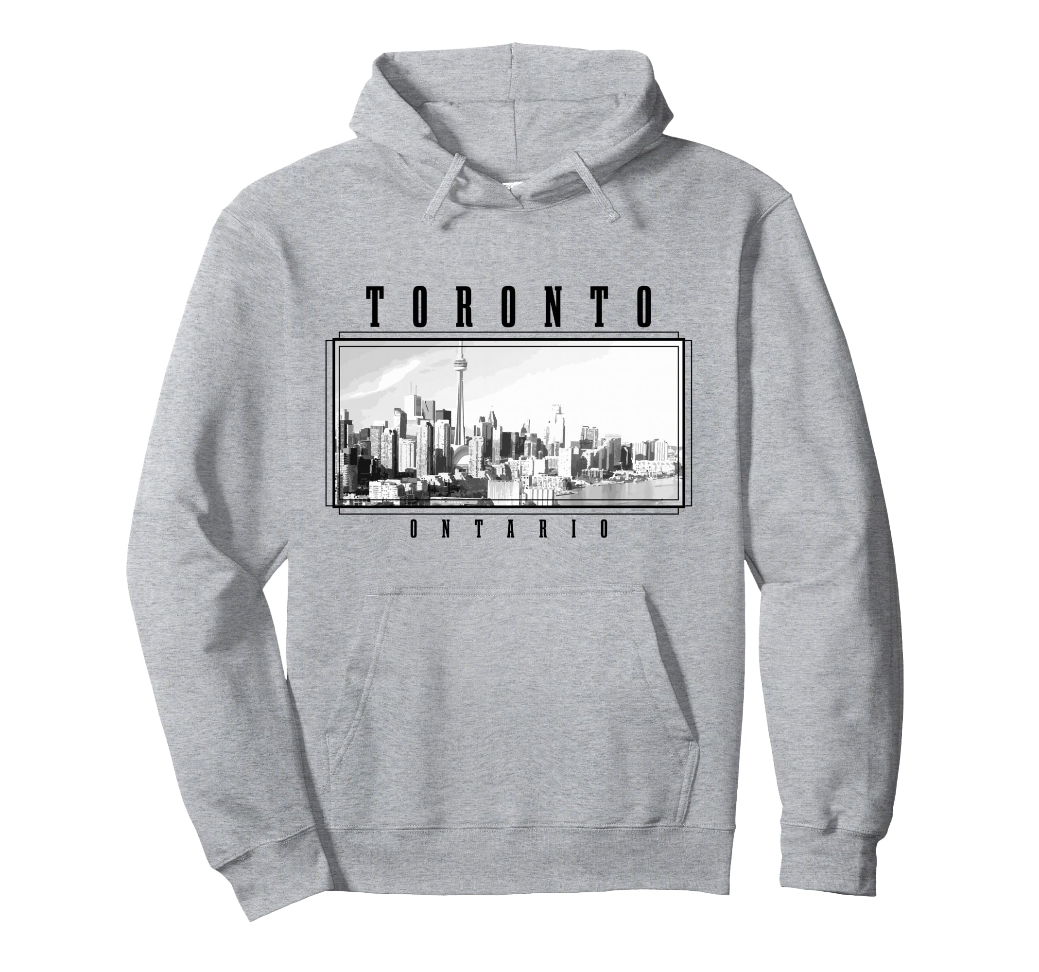 Toronto Ontario Canada Vintage Canadian Skyline Toronto Pullover Hoodie