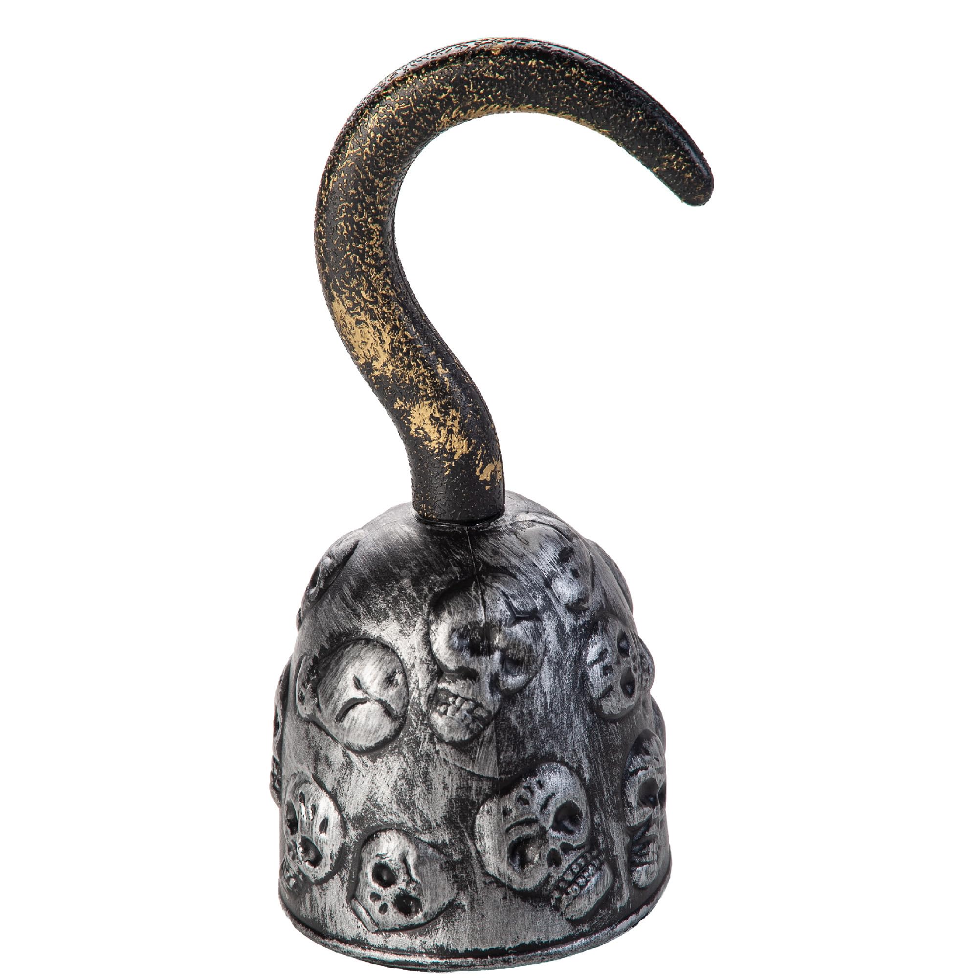 Carnival Toys - Pirate Hook Costume Prop, Adult, Silver, Large, Unisex, Plastic, No Batteries Required