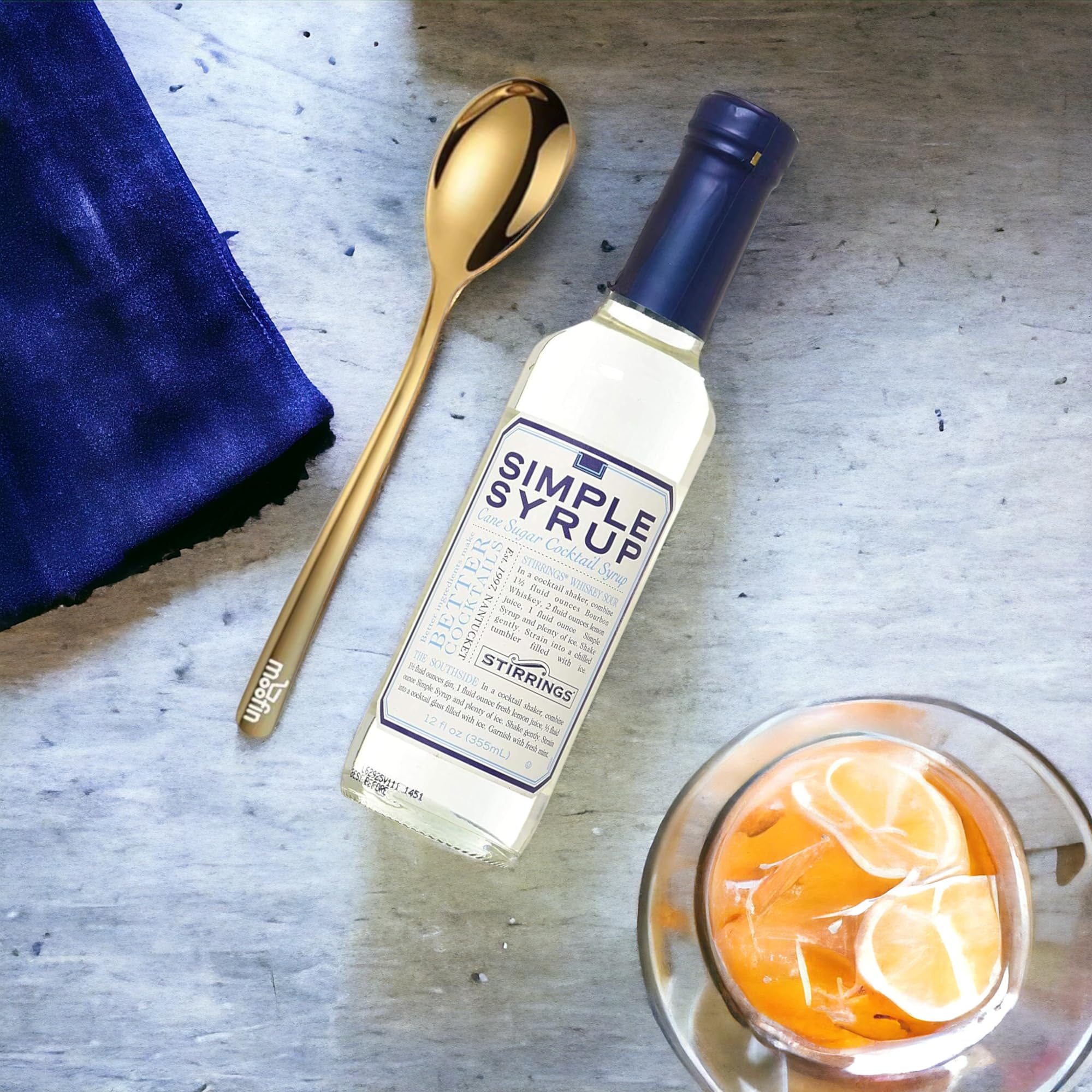Mua Simple Syrup, 12 oz - Pure Cane Simple Syrup, with Moofin Golden SS ...
