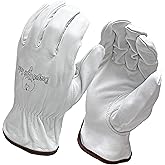 Strongarm Premium Goatskin Leather Welding & Work Gloves, for Welding, Construction, Industrial, Gardening, Mechanix, Driver