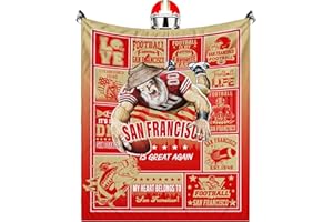 DIZCEGM Ball Blanket, Fans Gift Flannel Soft Football Style Throw Blanket for Men Women, Lightweight Cozy Soft Blankets Merch for Sofa Bed Couch Travel, 50" X 60"