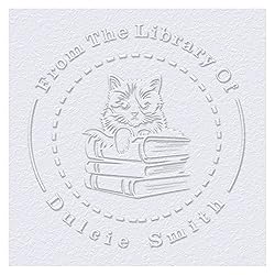 OFCCUSTOM Book Embosser Custom Embosser Stamp with