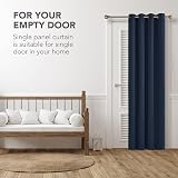 Deconovo Eyelet Curtain Navy Blue 55 x 96 Blackout Thermal Panel view 4