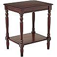 Decor Therapy Simplify 24" End Side Table, 24 x 19.5 x 15.75, Espresso