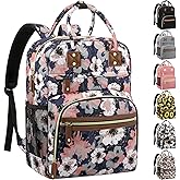 Diaper Bag Backpack Tote for Women Large Capacity, Multifunctional Waterproof Baby Bag with Insulated Pockets For Baby Girl Boy Mama, Maternity Bag Floral Painting