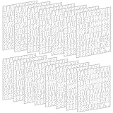 1470 Letter Stickers 15 Sheets Alphabet Stickers