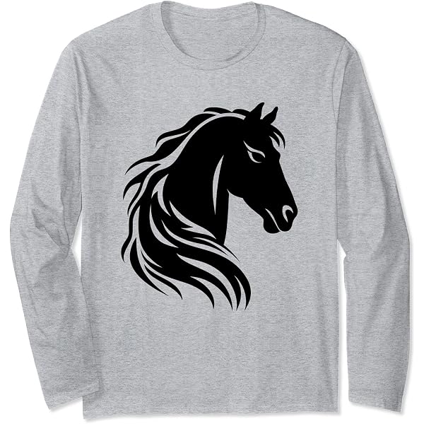 Amazon.com: Horse Long Sleeve T-Shirt : Clothing, Shoes & Jewelry