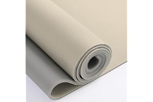 OTOEZ Car Headliner Fabric Foam Backing Material 216" L×60" W Automotive Home Fabric Material for Car RV Boat Replacement Repair DIY (Beige, 60"x216")