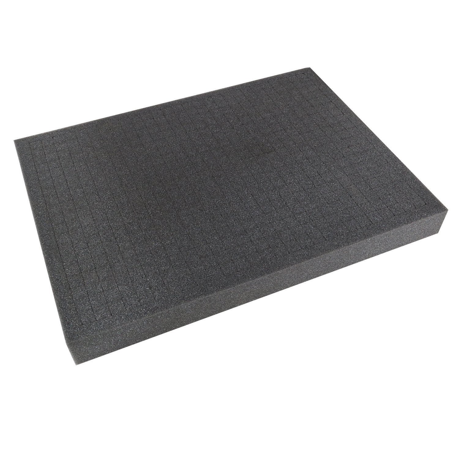 HMF grid foam, cubed foam, 440 x 315 mm, case inlay, tabletop, height: 45 mm