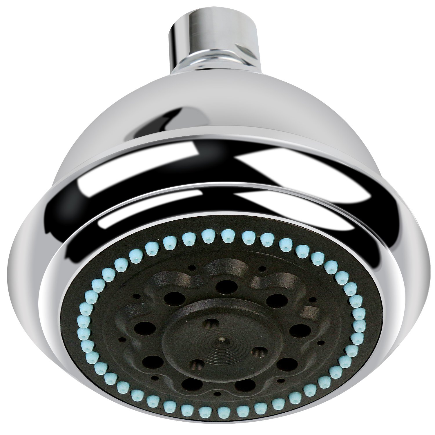 Shower-Head High Pressure 2018 NEWEST - 4.3” Rainfall Shower Head Adjustable Brass Swivel Ball Joint Fixed Showerhead with Removable Water Filter - Water-saving High-Flow Wall Showerhead - 5Modes