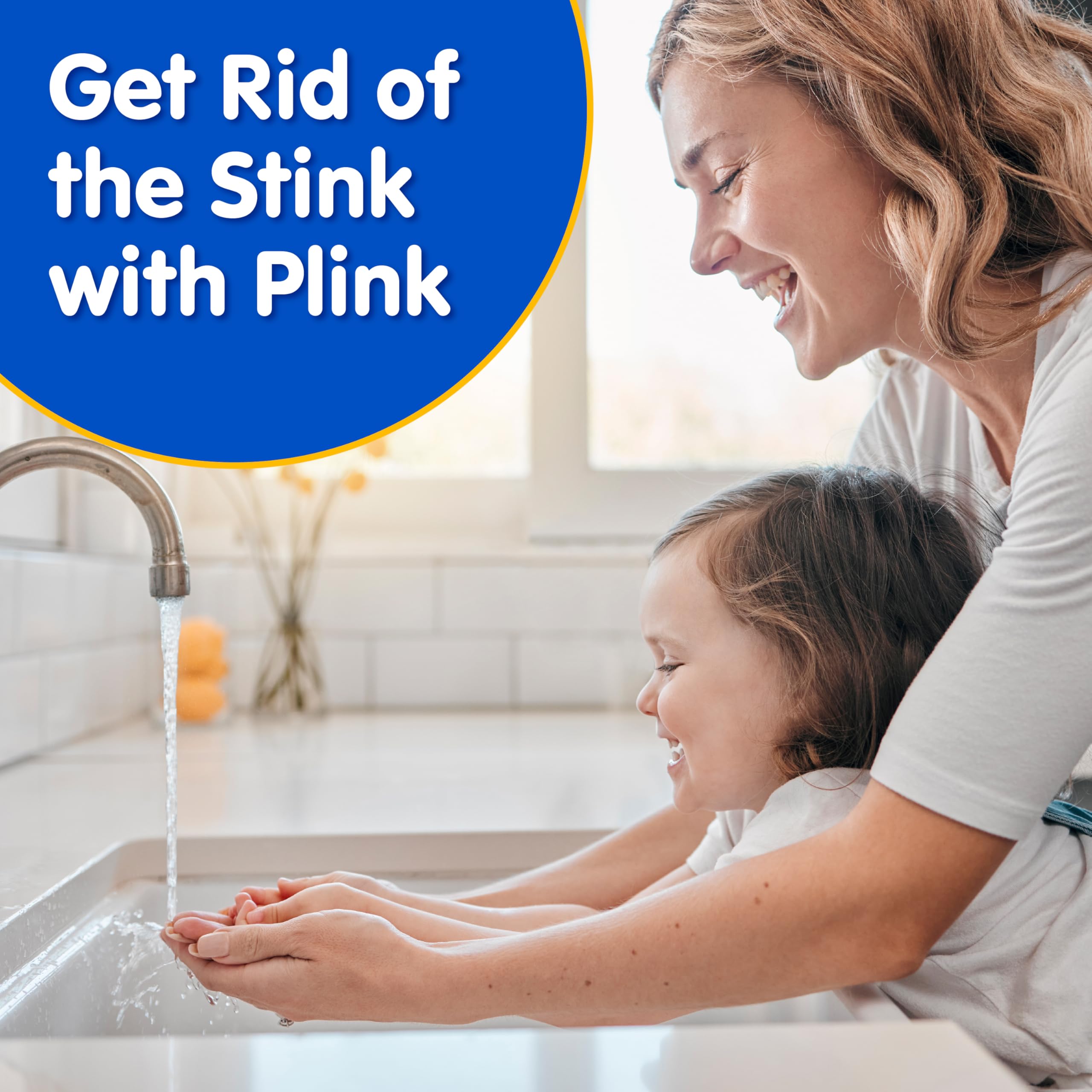 Plink Garbage Disposal Cleaner, Freshener & Odor Removing Balls, Easy to Use, Fresh Lemon Scent, 40 Count