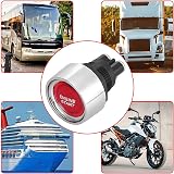 Gebildet Universal SPST 12V-24V 50A Push Start Ignition Button Red view 6