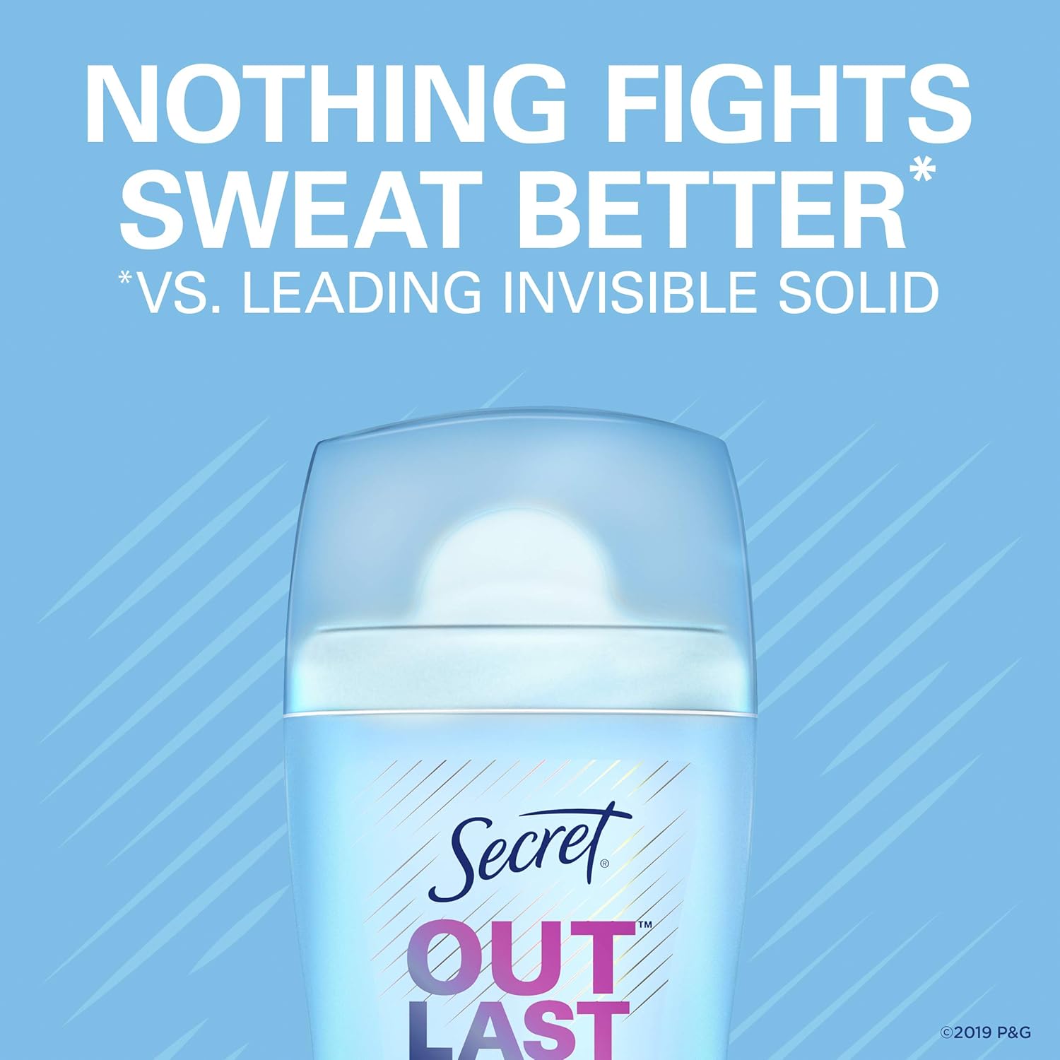 Secret Outlast Invisible Solid Antiperspirant Deodorant for Women, Completely Clean, 2.6 oz, pack of 3 : Beauty