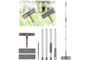 Window Cleaning Tools - Squeegee Window Cleaner - 2-in-1 Multifunctional Shower Squeegee Extendable - Windows Washing Tools f