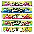 Sour Punch Straws Bundle 5 Items Gift Assortment 2 ounce pack each, 5 packs total (Assortment – Grape, Blue Raspberry, Strawberry, Watermelon, and Rainbow)
