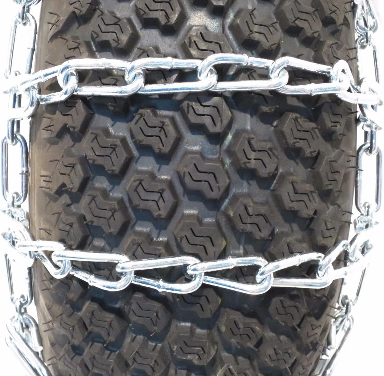 The ROP Shop Pair 2 Link TIRE Chains 23x10.50x12 22x11x8 22x11x10 23x10x12 24x9.5x12 for UTV ATV MaxTrac: Garden & Outdoor