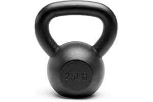 Unipack Premium Powder Coated Solid Cast Iron Kettlebell Weights 5, 10, 15, 20, 25, 30, 35, 40, 45 lbs