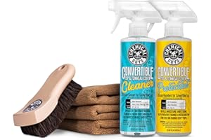 Chemical Guys HOL_995 Ultimate Convertible Top Care Kit With ACC_S95 Long Bristle Horse Hair & 3 Workhorse Microfiber Towels (Works on Vinyl, Fabric, Canvas, Textile, and Synthetic Soft Tops), 6 Items