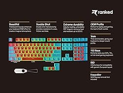 Ranked Pudding PBT Keycaps | 112 Double Shot