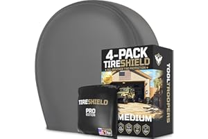 TOOLTROOPERS TIRESHIELD PRO Tire Covers Set of 4 - Heavy Duty All-Weather UV-Resistant Wheel Covers w/StormLock-System - Year-Round Protection for Your RV, Camper, Truck, Car & Trailer Tires w/ 26-28.75" Diameter
