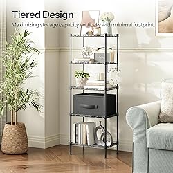 HOOBRO 5-Tier Storage Rack, Wire Shelving Unit with