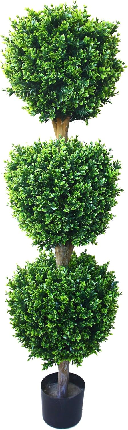Pure Garden 50-10007 Hedyotis Triple Ball Tree, 5-Feet, 15x15, Green