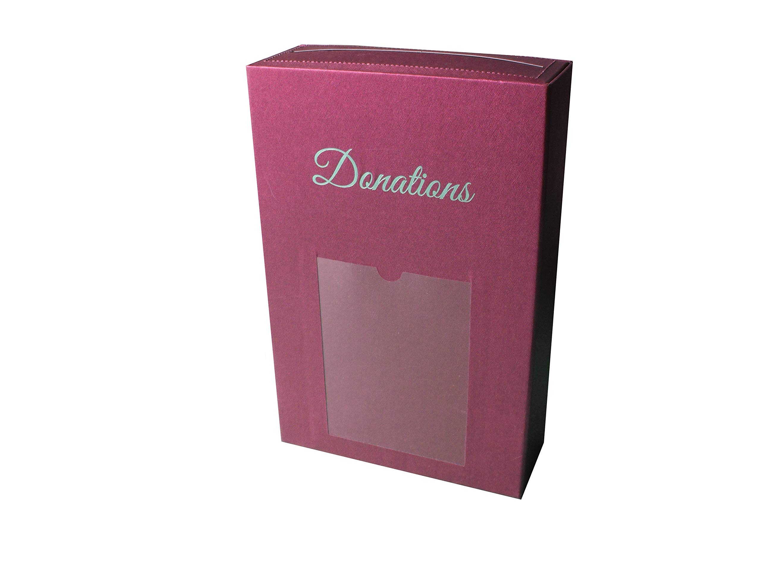 ScatterPod Donation Pod Maroon - Secure Charity & Fundraising Donations Box