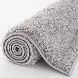 THE RUGS Living Room Rug Grey 160x230 cm Shaggy Soft Durable 30 mm Thick view 4