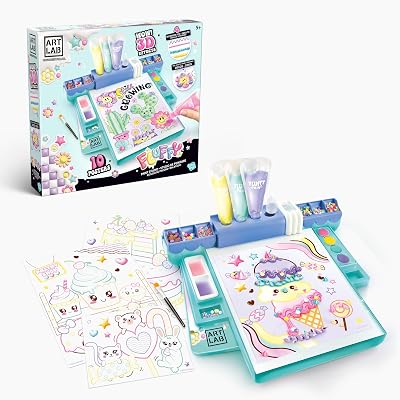 Canal Toys Art Lab Fluffy Painting Studio 3D Art Set with 10 Posters