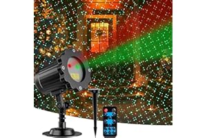 MUEISYTP Laser Christmas Projector Lights Outdoor, Holiday Christmas Laser Lights Outdoor with Remote Control, Moving RGB Christmas Projector Laser Light for House Garden Yard