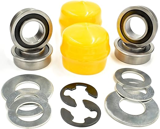 4 UPGRADED FRONT WHEEL BEARINGS,JOHN DEERE L108 L111 L118 L130 L100