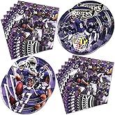 Bahteliv 40Pack Baltimore Party Supplies include 20 plates, 20 napkins for The Baltimore birthday party decoration