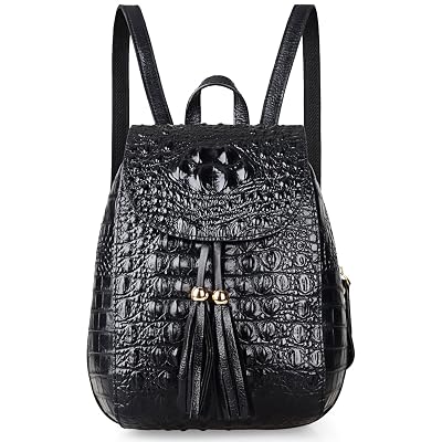 PIJUSHI Crocodile Leather Backpack Purse for Women Crocodile bag s-l400.jpg main image 2