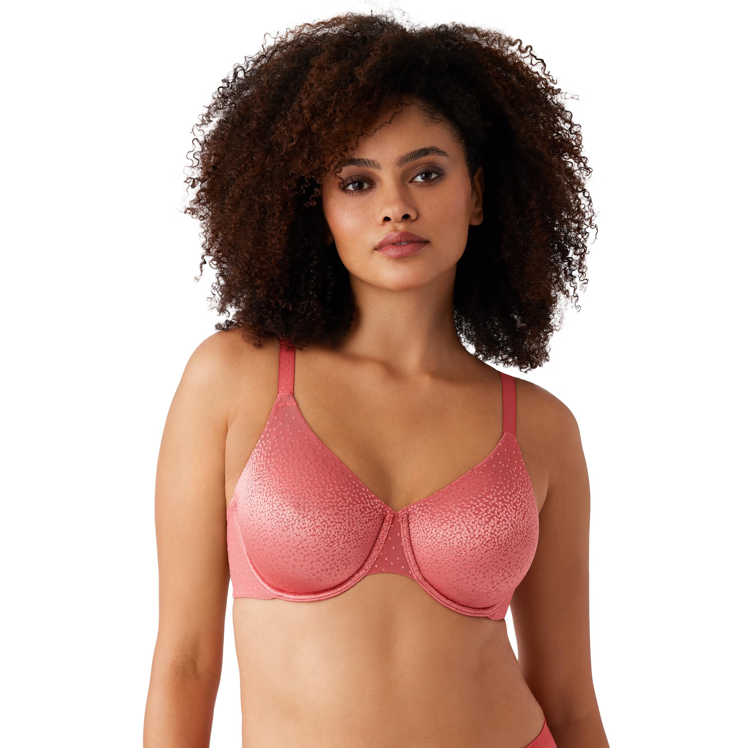 Wacoal Women's Back Appeal Unlined Full Coverage Underwire Bra, 855303, Mineral Red, 36G Image