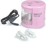 Rapesco 1446 PS12-USB Automatic Pencil Sharpener Candy Pink 6-8 & 9-12mm