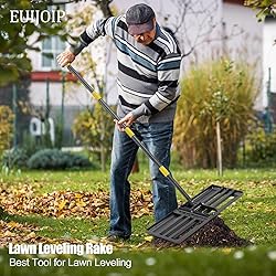 Heavy-Duty Lawn Leveling Rake 27x10 with