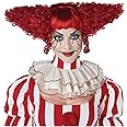 Creepy Red Clown Wig for Adults