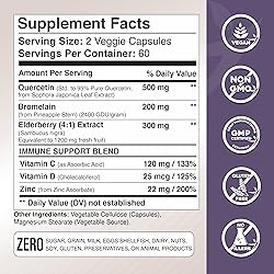 Gade Nutrition Quercetin with Bromelain, Vitamin C